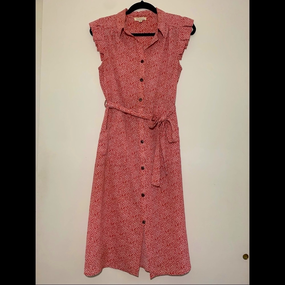 Monteau Patterned Midi Dress